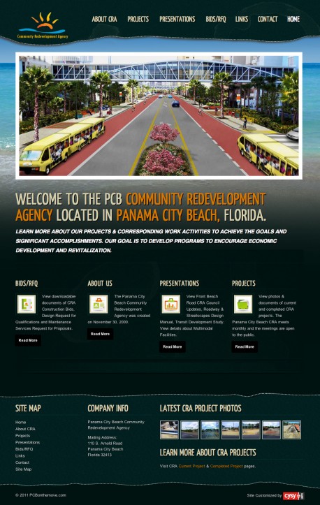 Panama City Beach On the Move, Community Redevelopment Agency in Florida