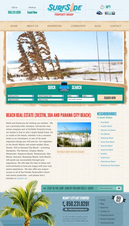 Surfside Property Group-NW FL Real Estate Properties Homes Vacation Rentals