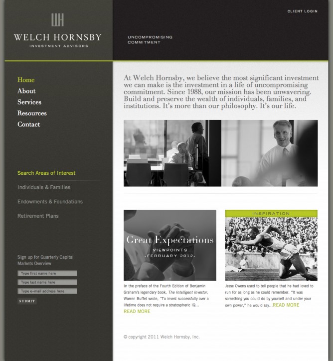 Welch Hornsby Investment Advisors Montgomery Birmingham AL